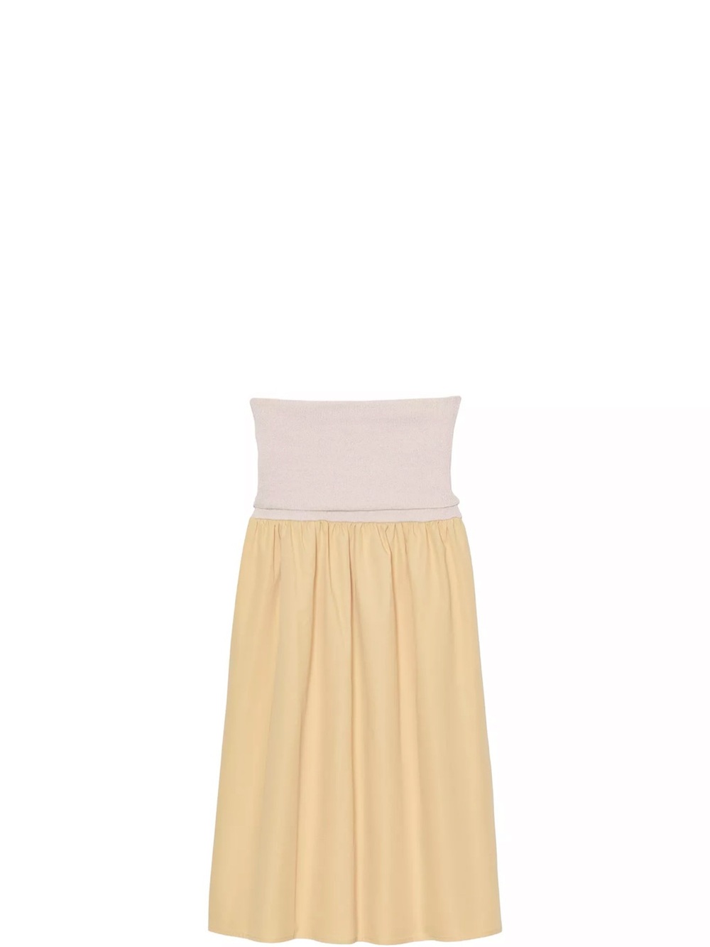 Zara Combination Fajin Yellow Skirt